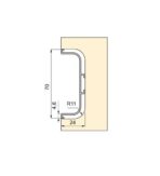 ΠΡΟΦΙΛ GOLA C ΔΙΠΛΟ ΚΕΝΤΡΙΚΟ EMUCA 3900MM - Image 7