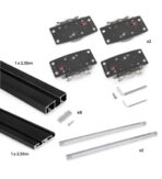 ΜΗΧΑΝΙΣΜΟΣ ΔΙΦΥΛΛΗΣ ΝΤΟΥΛΑΠΑΣ ΜΕ ΦΡΕΝΑ EMUCA FLOW 2 ΦΑΡΔΟΣ 2350ΜΜ - Image 2