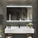 ΚΑΘΡΕΦΤΗΣ ΜΠΑΝΙΟΥ LED ΑΦΗΣ ΜΕ ΕΝΔΕΙΞΗ ΩΡΑΣ MIRRORLUX NARCISSUS S-4538 ΔΙΠΛΟΣ ΟΡΘΟΓΩΝΙΟΣ 600X800MM