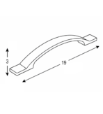 ΛΑΒΗ FINETTO ART.80708 128MM ΜΑΥΡΗ ΜΑΤ - Image 2