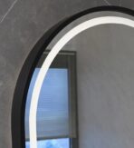 ΚΑΘΡΕΦΤΗΣ ΜΠΑΝΙΟΥ LED ΑΦΗΣ MIRRORLUX HELIOS S-4971B ΟΒΑΛ 900Χ600MM ΜΑΥΡΟΣ - Image 4