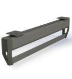 ΚΡΕΜΑΣΤΡΑ ΟΡΟΦΗΣ ΣΥΡΟΜΕΝΗ ΜΕ ΦΡΕΝΟ EMUCA QUARTZ 7140252 460X50Χ108MM ΤΙΤΑΝΙΟ