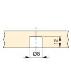 ΠΑΞΙΜΑΔΙ ΕΠΕΚΤΕΙΝΟΜΕΝΟ EMUCA 8008202 Φ8ΧΜ6Χ12ΜΜ ΜΕΤΑΛΛΙΚΟ ΟΡΕΙΧΑΛΚΙΝΟ - Image 3