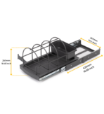 ΒΑΣΗ ΜΕ ΡΑΦΙ ΟΡΓΑΝΩΣΗΣ ΚΟΥΖΙΝΑΣ ΣΥΡΟΜΕΝΗ EMUCA 8131623 260Χ430Χ245ΜΜ ΠΛΑΣΤΙΚΗ ΑΝΘΡΑΚΙ - Image 7