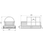 ΒΑΣΗ ΜΕ ΡΑΦΙ ΟΡΓΑΝΩΣΗΣ ΚΟΥΖΙΝΑΣ ΣΥΡΟΜΕΝΗ EMUCA 8131623 260Χ430Χ245ΜΜ ΠΛΑΣΤΙΚΗ ΑΝΘΡΑΚΙ - Image 8