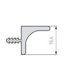 ΠΡΟΦΙΛ GOLA ΚΡΕΜΑΣΤΟ ΜΕ ΚΙΝΗΣΙΑ SCHUCO 901219 5000MM ΑΣΗΜΙ - Image 3