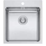 ΝΕΡΟΧΥΤΗΣ ΑΝΟΞΕΙΔΩΤΟΣ PYRAMIS INSET LEDGE 1B 101061301 45Χ50.5Χ20CM ΣΑΤΙΝΕ