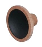 ΞΥΛΙΝΟ ΠΟΜΟΛΟ ΑΠΟ ΜΑΣΙΦ ΔΡΥΣ ΜΕ ΜΑΥΡΟ MALU Φ-40MM