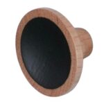 ΞΥΛΙΝΟ ΠΟΜΟΛΟ ΑΠΟ ΜΑΣΙΦ ΔΡΥΣ ΜΕ ΜΑΥΡΟ MALU Φ-40MM