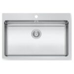ΝΕΡΟΧΥΤΗΣ ΑΝΟΞΕΙΔΩΤΟΣ PYRAMIS INSET LEDGE 1B 101061501 76Χ50.5Χ20CM ΣΑΤΙΝΕ